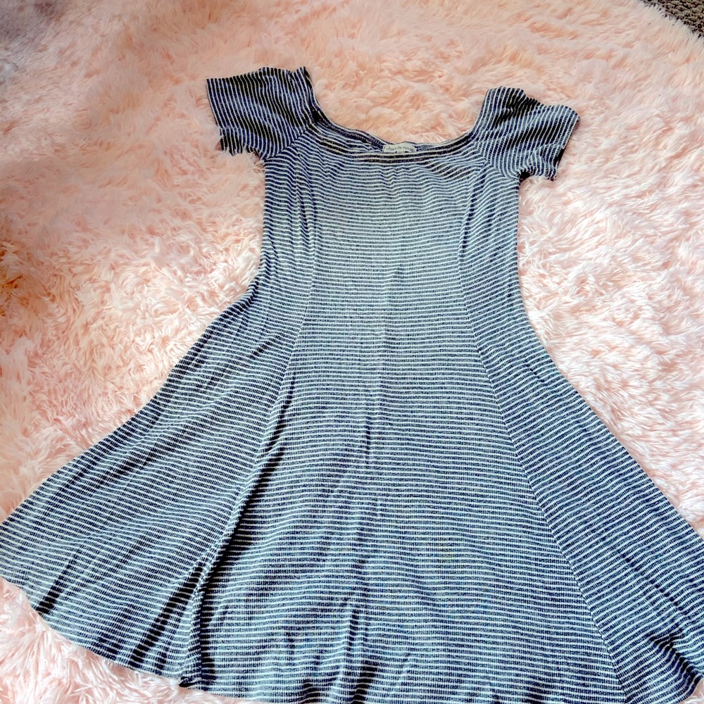 Off the shoulder skater dress
